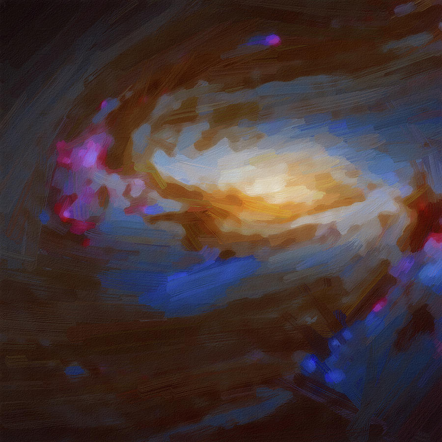 Messier 66 By Nasa, Esa, Hubble Photograph