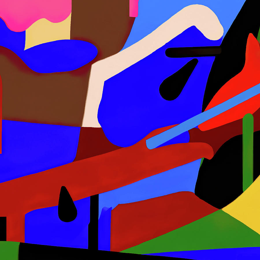 Messy Desk Abstract Art 5 of 5 Mixed Media by Michelle Patrick Pixels