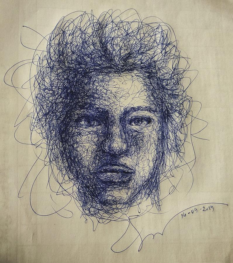 Messy Face Drawing by Truong Nguyen Pixels