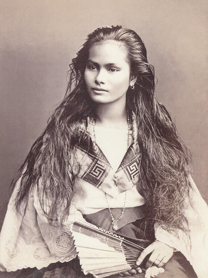 Mestiza Sangley Filipina C1875 Photograph By Francisco Van Camp Fine Art America