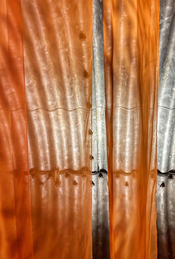 Metal and orange Photograph by JoAnn Lense