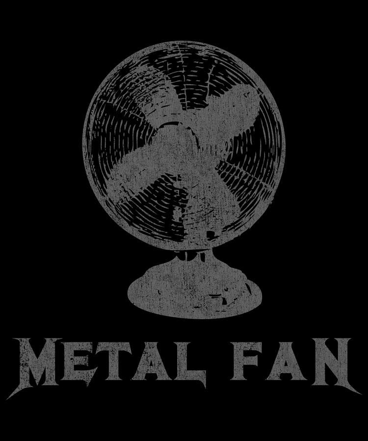 Metal Fan Heavy Metal Funny Rock Pun Digital Art by Flippin Sweet Gear