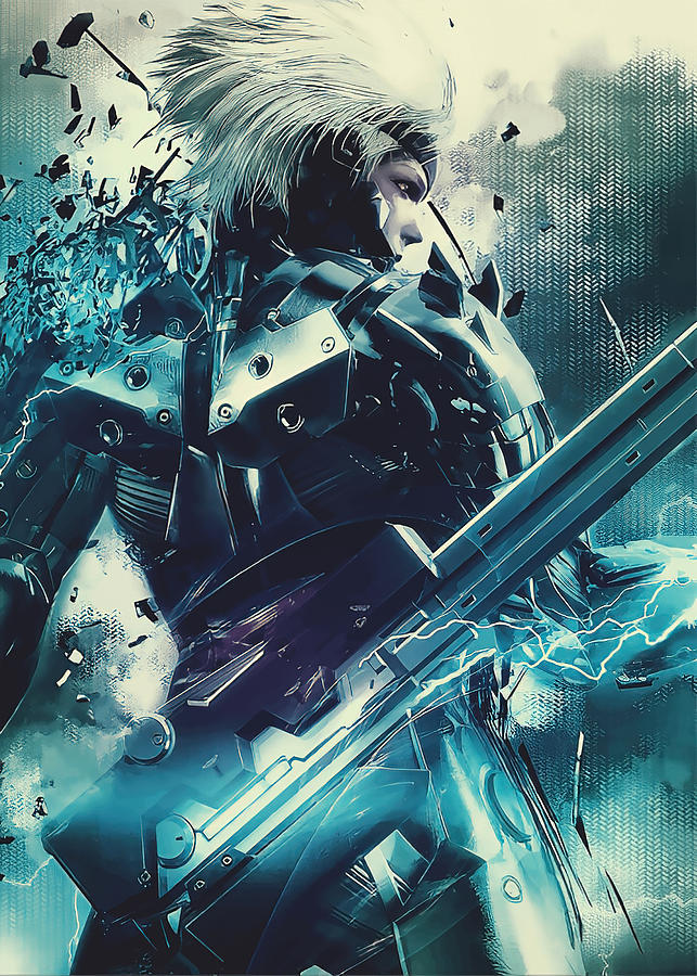 Metal Gear Rising Raiden Painting by Roxanne Stewart | Pixels