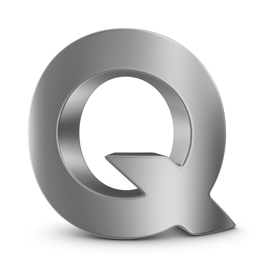 metal letter Q Photograph by Pagadesign