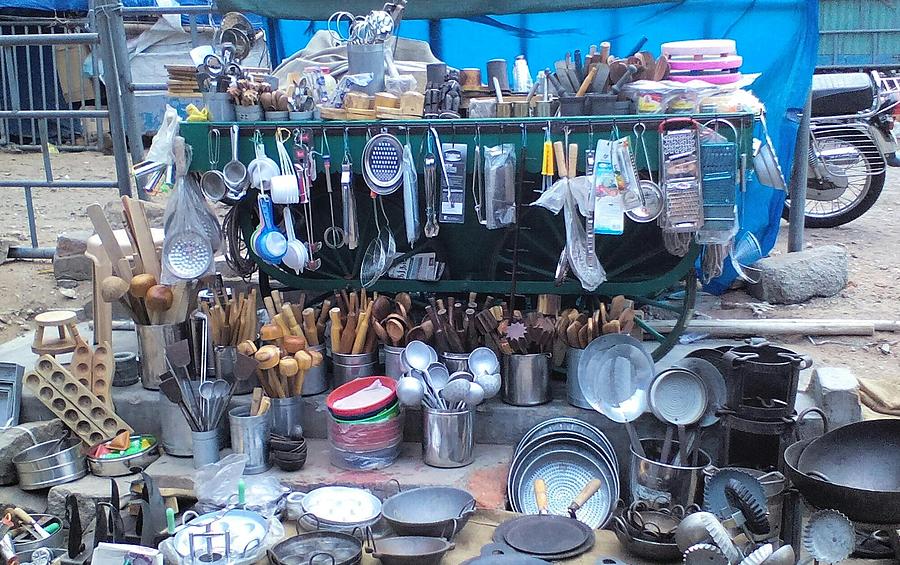 Metal Market India Photograph by Ma Udaysree