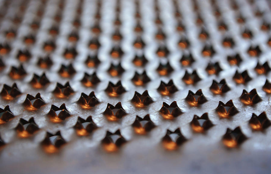 Metal Mountain Pops Grater Macro Photograph by Gaby Ethington