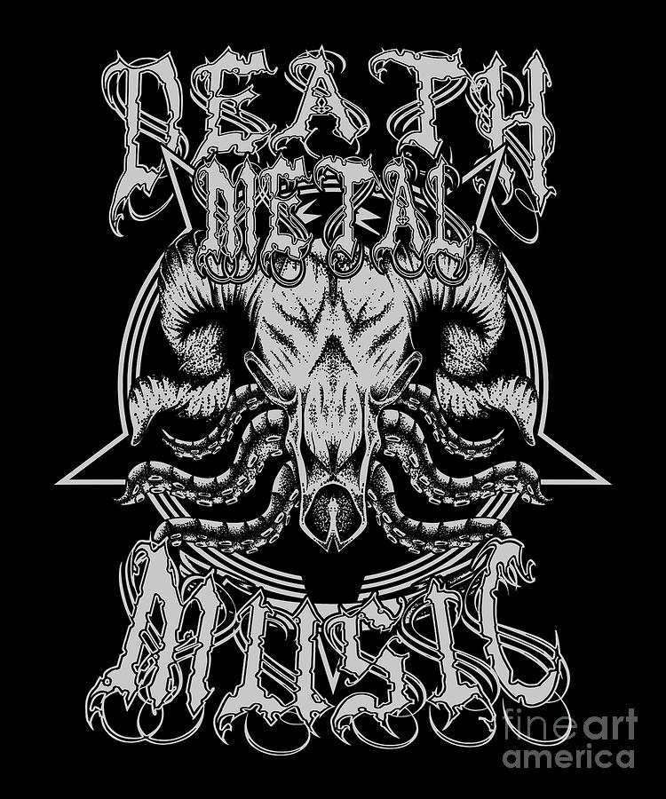 Guitar Digital Art - Metalcore Guitarist Heavy Metal Hard Rock Funk Band Gift Death Metal Music by Thomas Larch