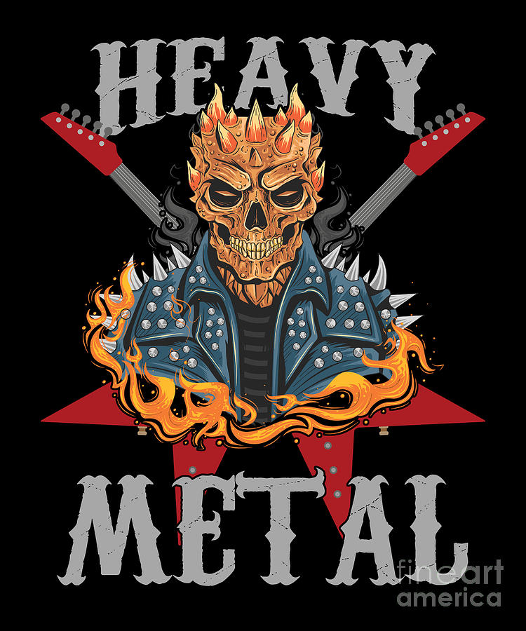 Metalcore Guitarists Hard Rock Music Lovers Blues Funk Band Gift Heavy Metal Digital Art By Thomas Larch