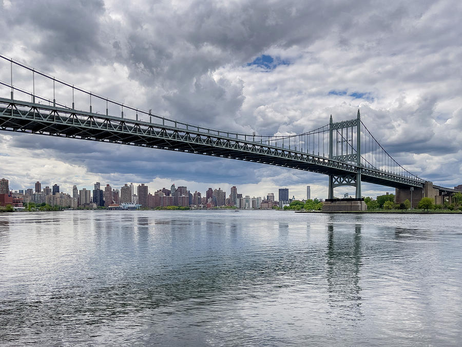 Metallic Reflection of the Triboro Bridge Photograph by Cate Franklyn