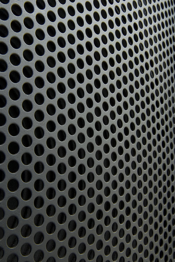 Metallic rounded mesh background Photograph by Joakimbkk