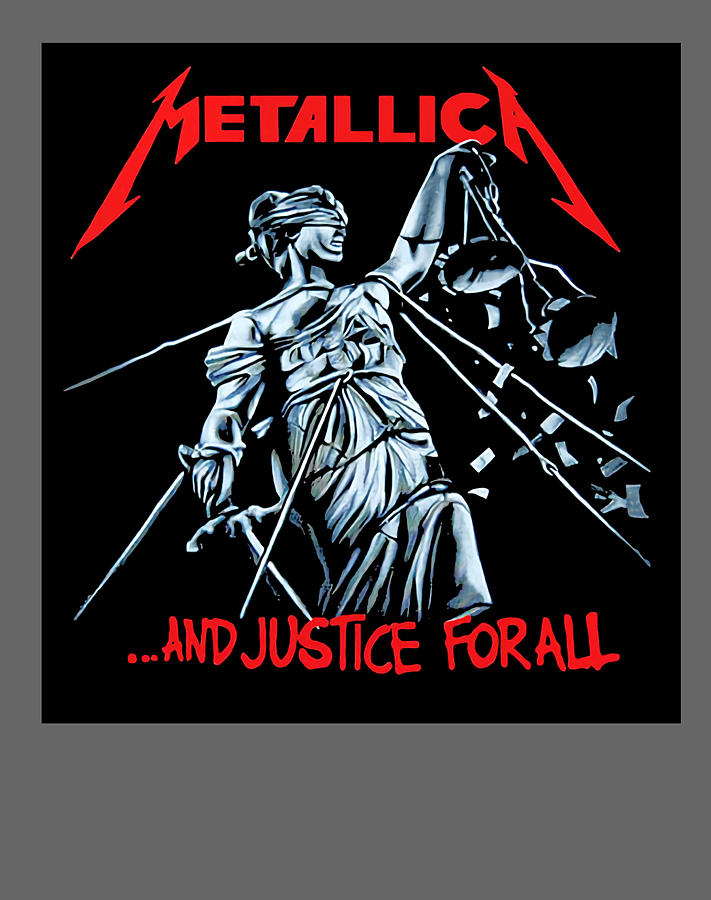 METALLICA And Justice Forall Tee Digital Art by Rasmus Edgren - Fine ...