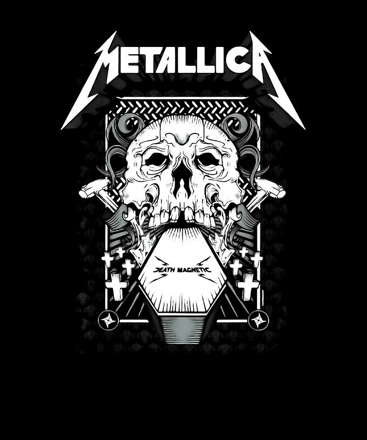 Metallicas Skull Arts Band music Legend Digital Art by Mark Rimar