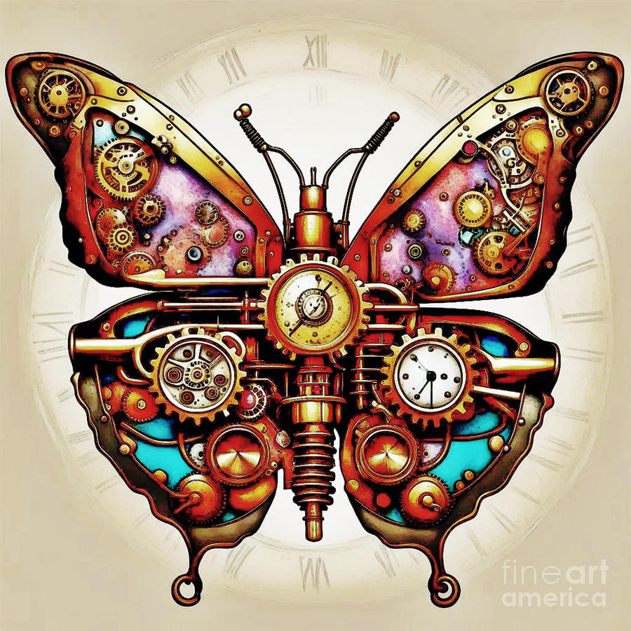 Metamorphosis of Time Digital Art by Karen Newell