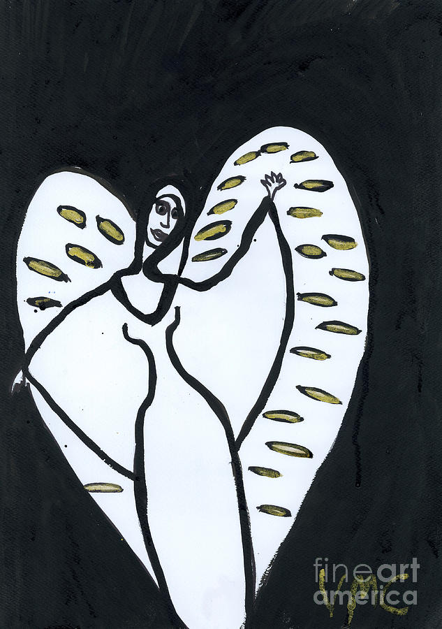 Metatron Angel Painting by Victoria Mary Clarke