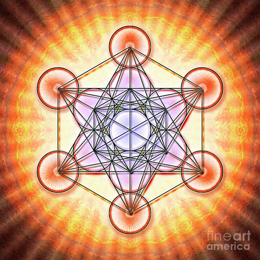 Metatron's Cube - Energetic Radiation Digital Art by Dirk Czarnota ...