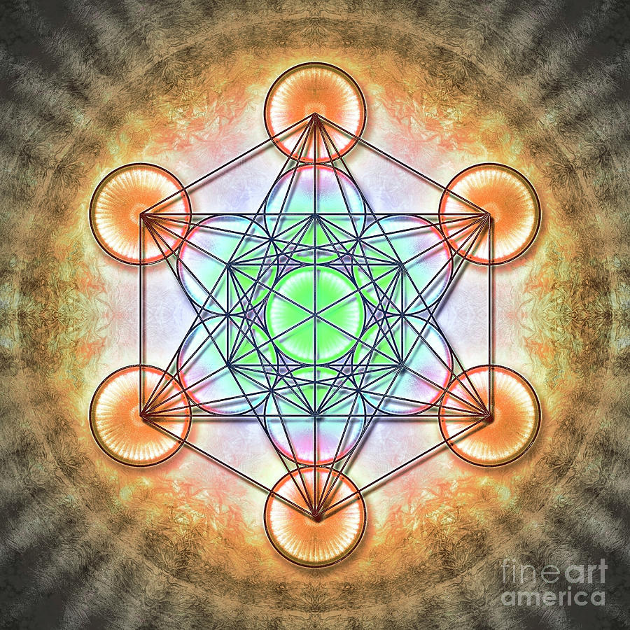 Metatron's Cube - Mystic Aura Digital Art by Dirk Czarnota - Fine Art ...