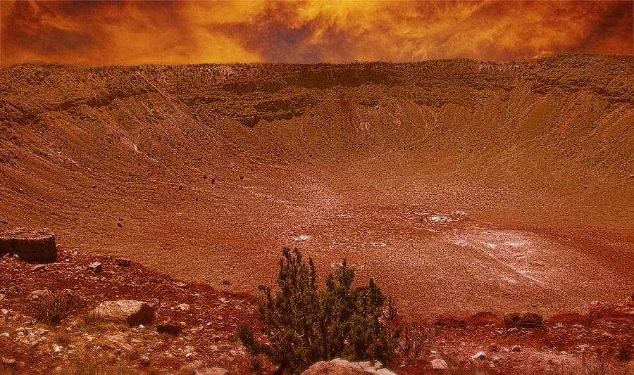 Meteor Crater Arizona Photograph by Bob Pardue