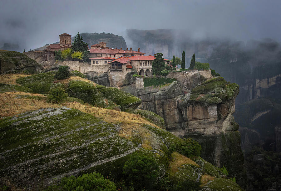 Meteora Monastary Photograph by Rebecca Herranen