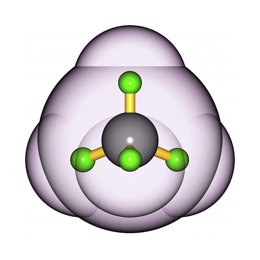 Methane Molecule CH4 13 Digital Art by Russell Kightley