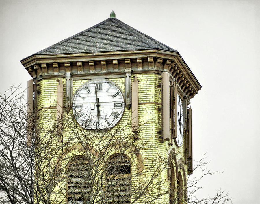 Norman Rockwell Photograph - Methodist Clock Tower by Jamart Photography