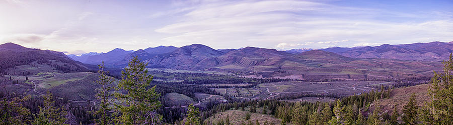Spring Photograph - Methow Valley Panorama in The Spring by Omashte by Omaste Witkowski