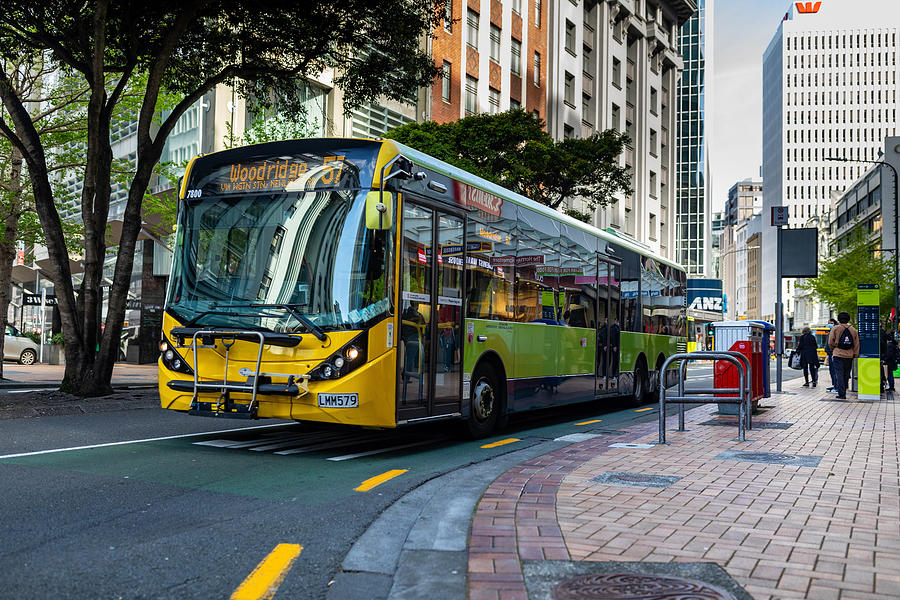 Metlink Bus, Te Whanganui-a-Tara Wellington, Spring Day Photograph by Ernest Kung Metlink Bus, Te Whanganui-a-Tara Wellington, Spring Day Photograph by Ernest Kung