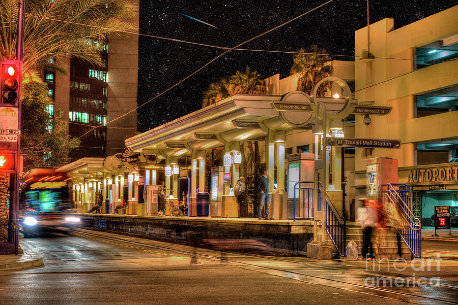 Metro Blue Station Long Beach Photograph by David Zanzinger