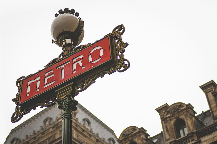 Metro Sign Photograph by Kristina  Vianello