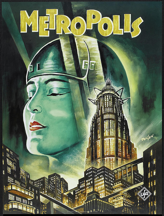 Metropolis movie poster 1927 #1 Mixed Media by Movie World Posters