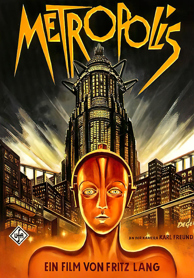Vintage Mixed Media - Metropolis,by Fritz Lang, 1927 by Movie World Posters