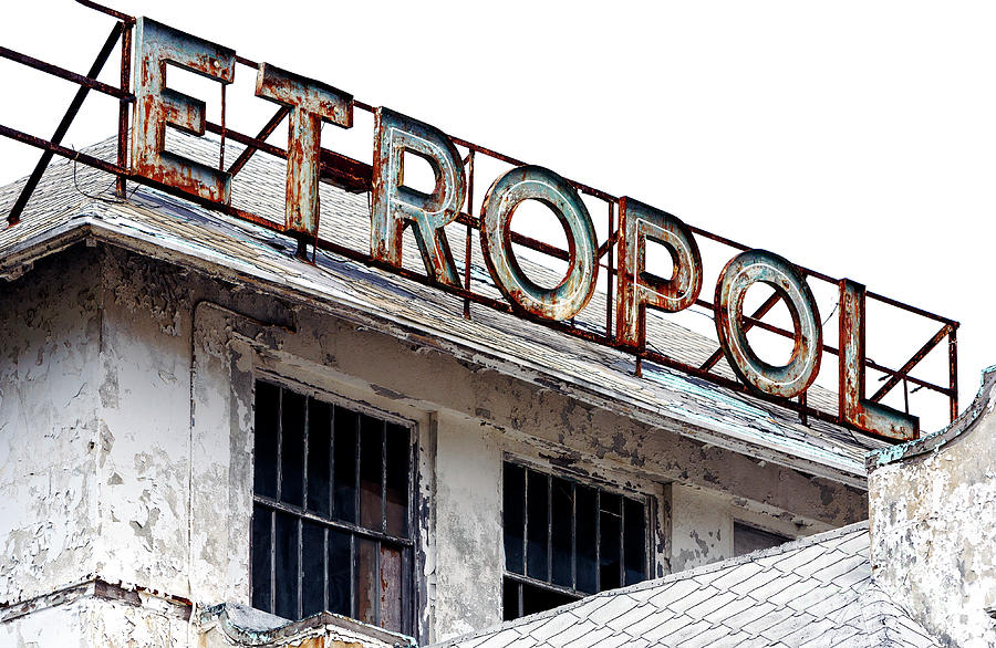 Metropolitan Hotel Sign in Asbury Park Photograph by John Rizzuto
