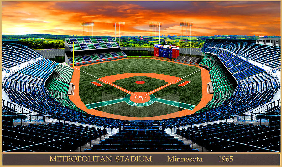 Metropolitan Stadium 1965 Digital Art by Gary Grigsby - Pixels