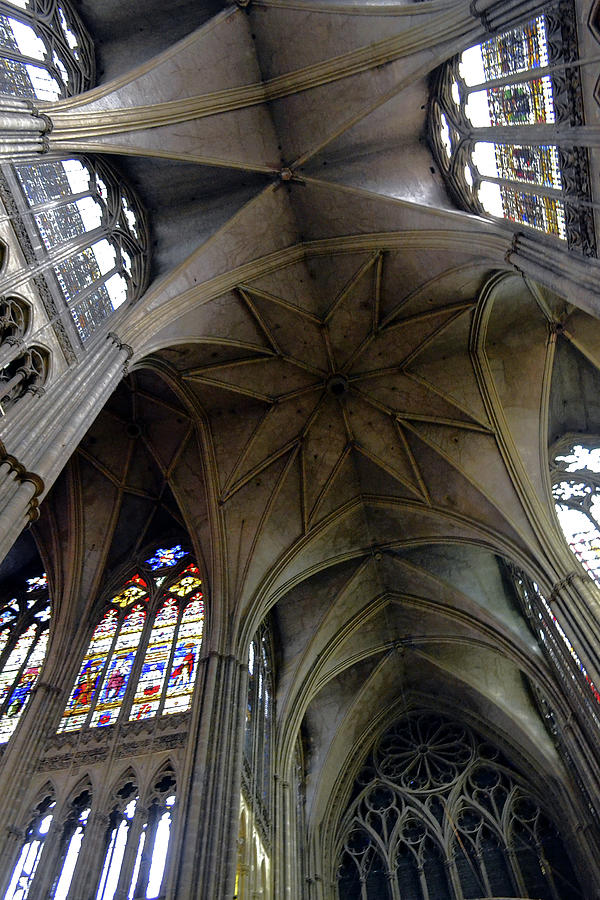 Metz Cathedral Inside of Gods Lantern Photograph by Nadalyn Larsen