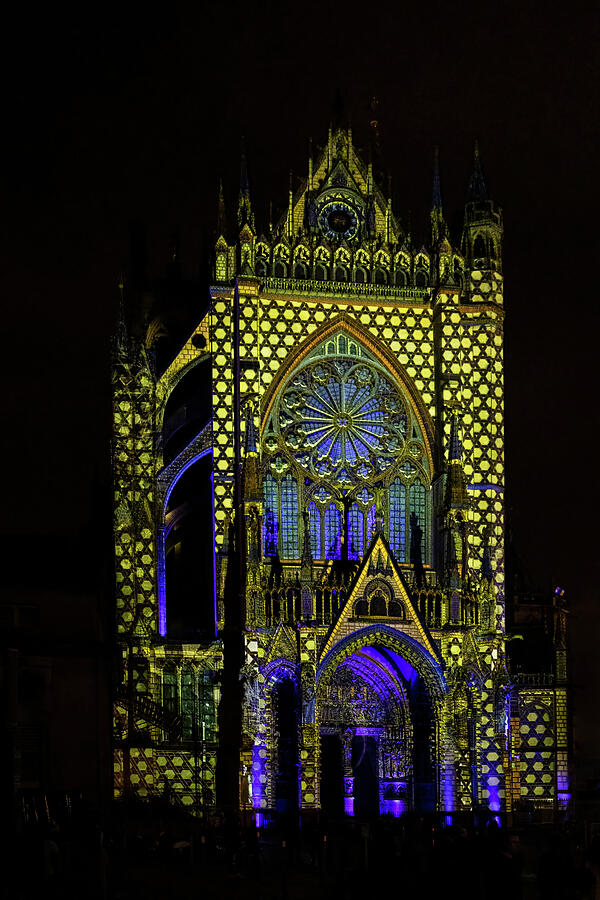 Metz Cathedral Lightshow Photograph by Elvira Peretsman