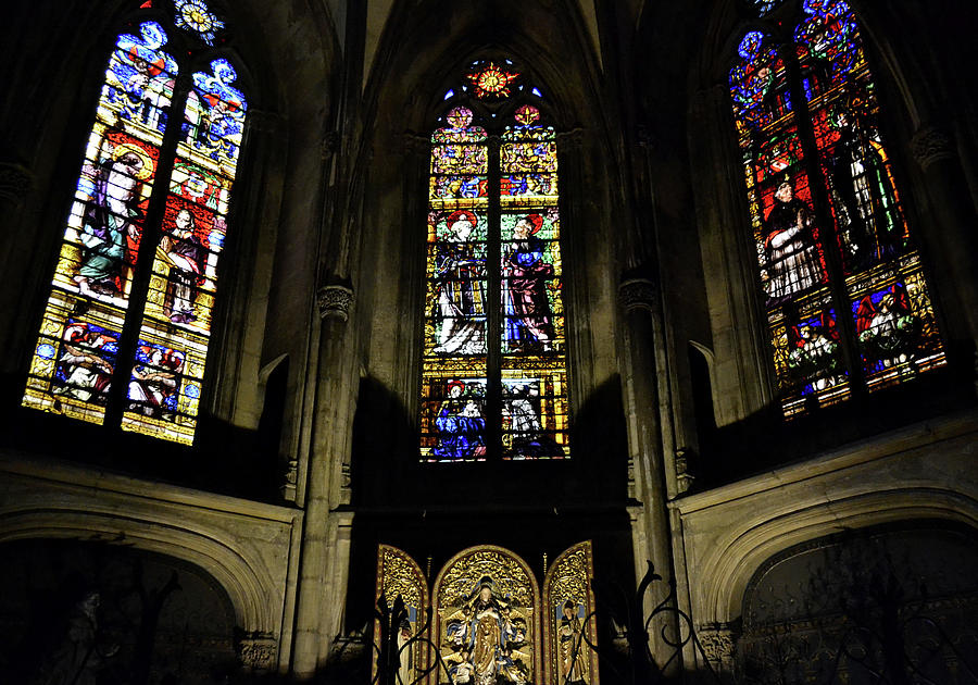 Metz Cathedral Our Lady Chapel Photograph by Nadalyn Larsen