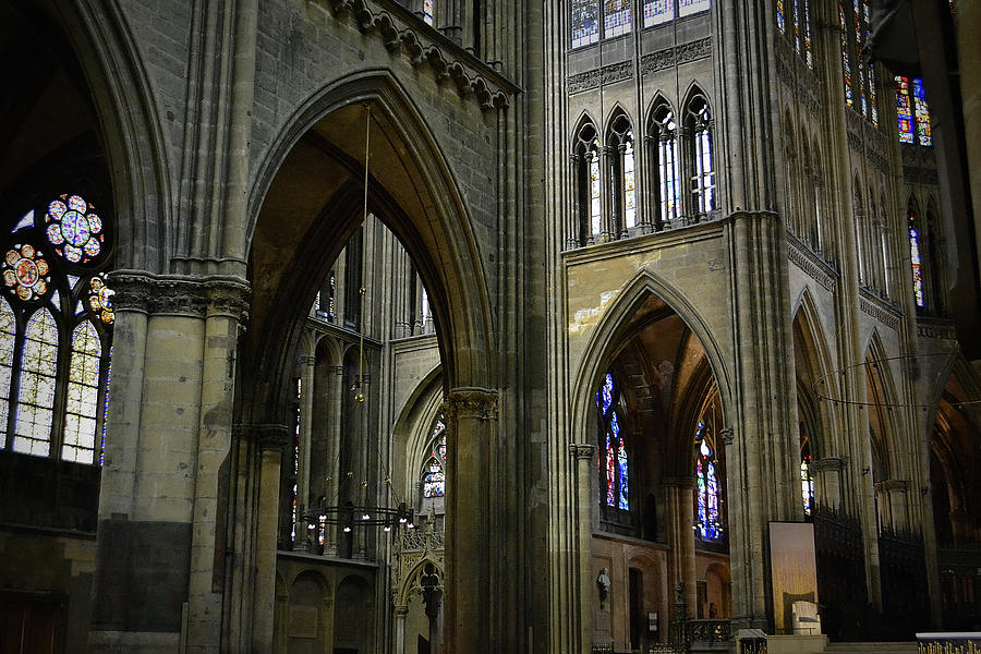 Metz Cathedral Stunning Interior Photograph by Nadalyn Larsen