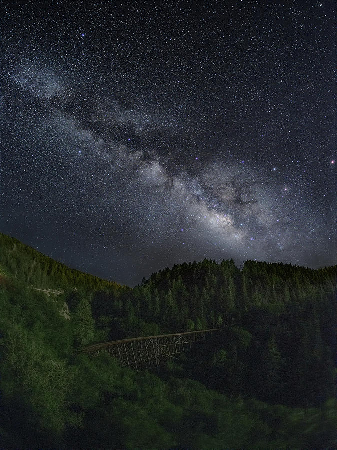 Mexican Canyon Trestle Milky Way Photograph by James Clinich