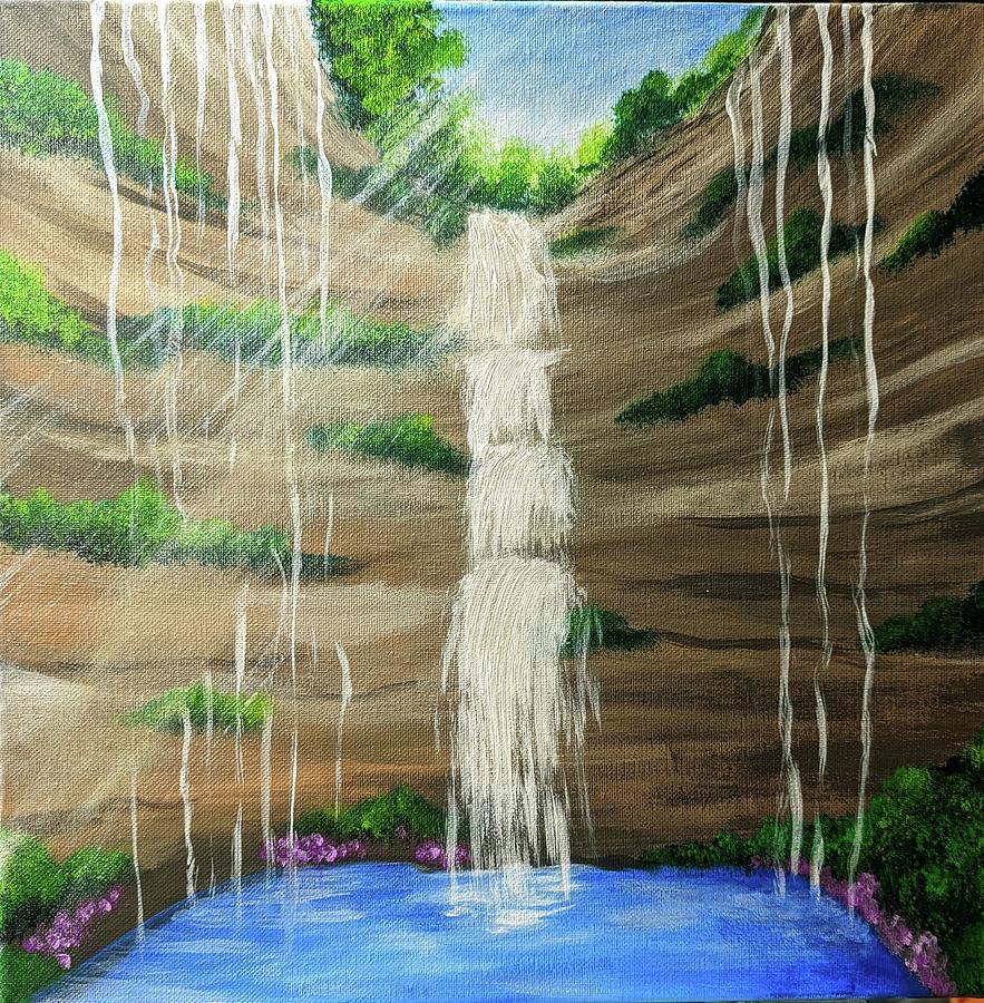 Mexican Cenote Painting by Vesna Moore - Fine Art America