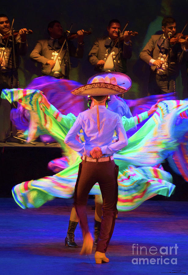 Mexican Dancers And Colors Photograph