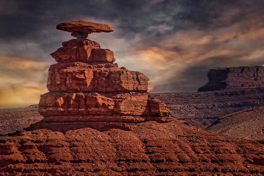 Sunset Photograph - Mexican Hat, Utah by Brian Adamson
