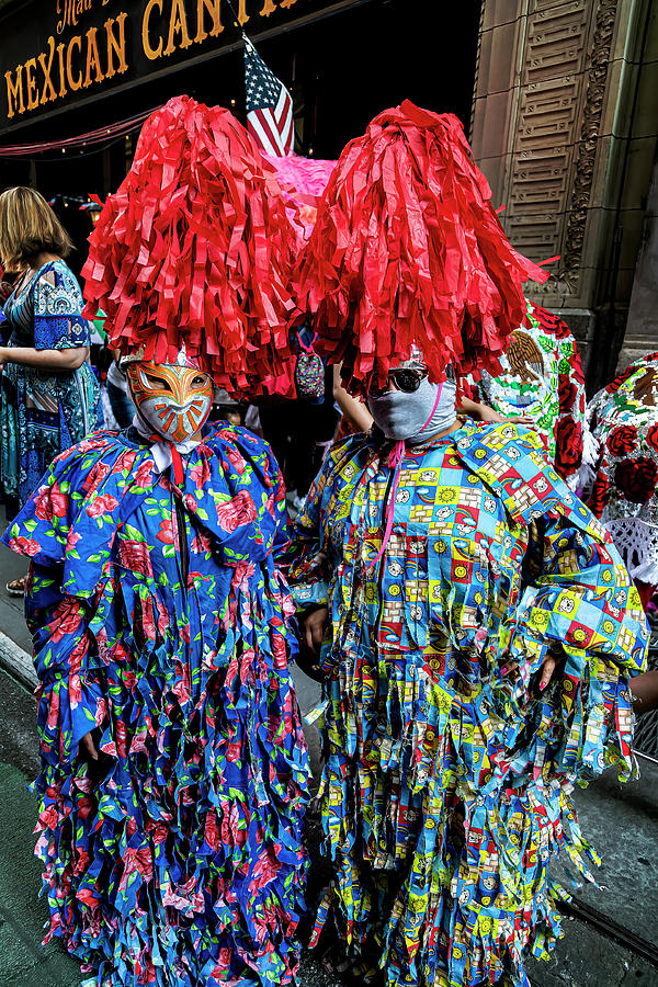 Mexican Independence Day Parade NYC Costumed Participants Photograph