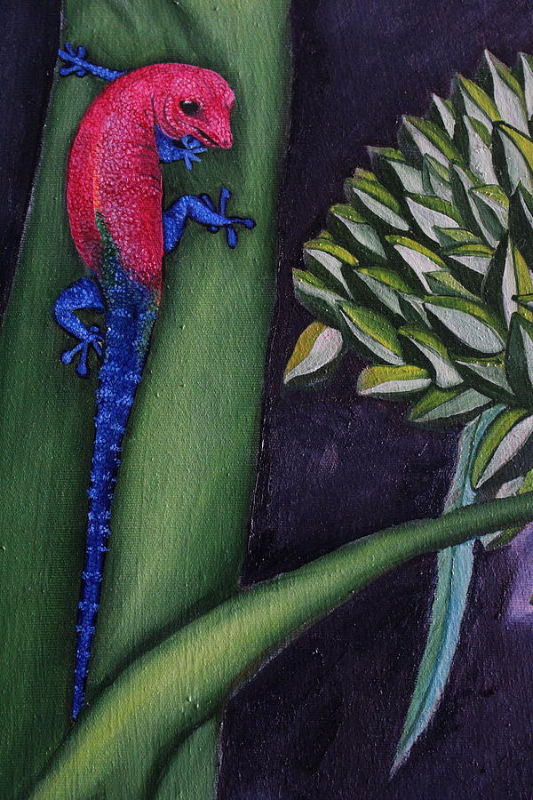 Mexican Lizard Painting by Jleopold Jleopold