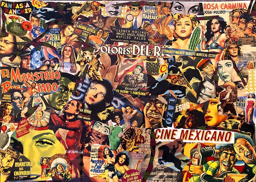 Mexican Movies Mixed Media by Carl Schumann