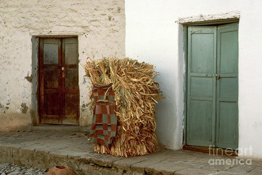 Mexican photos - Straw Bale Photograph by Sharon Hudson