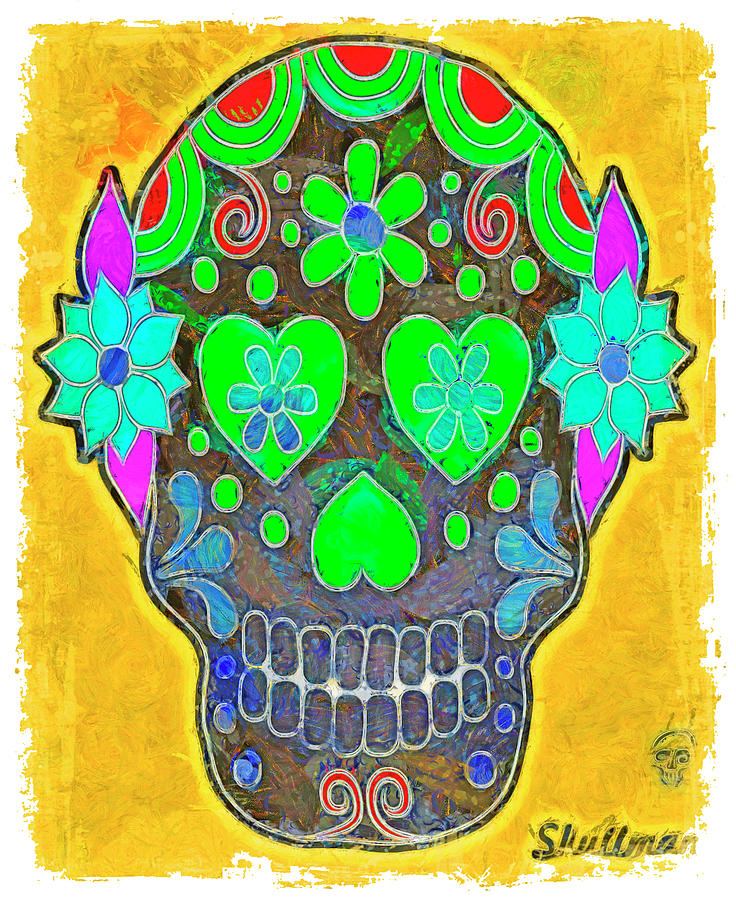 Mexican Skulls 11 Digital Art by John Shepherd Fine Art America