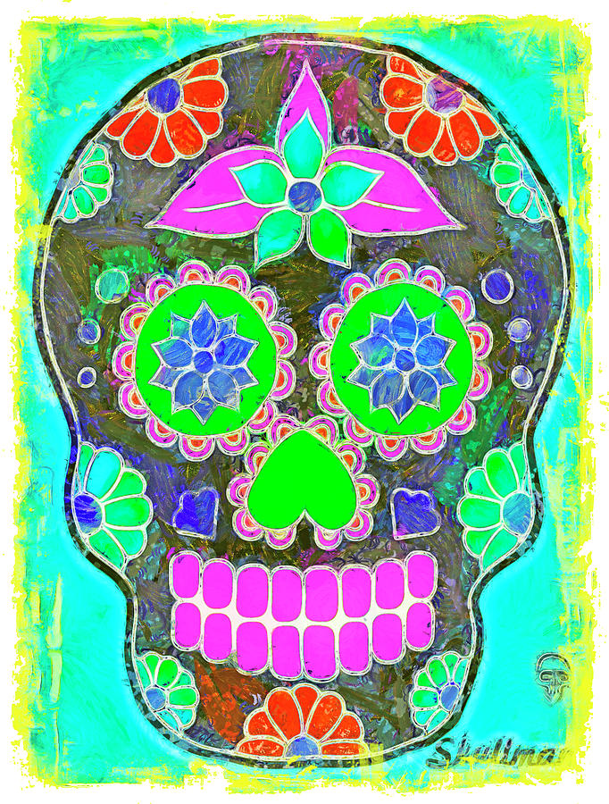Mexican Skulls 13 Digital Art by John Shepherd Fine Art America