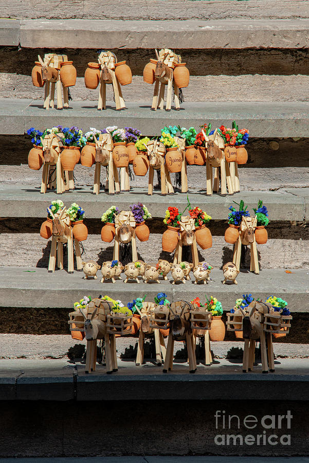 Mexican Miniature Souvenirs in Guanajuato Photograph by Bob Phillips