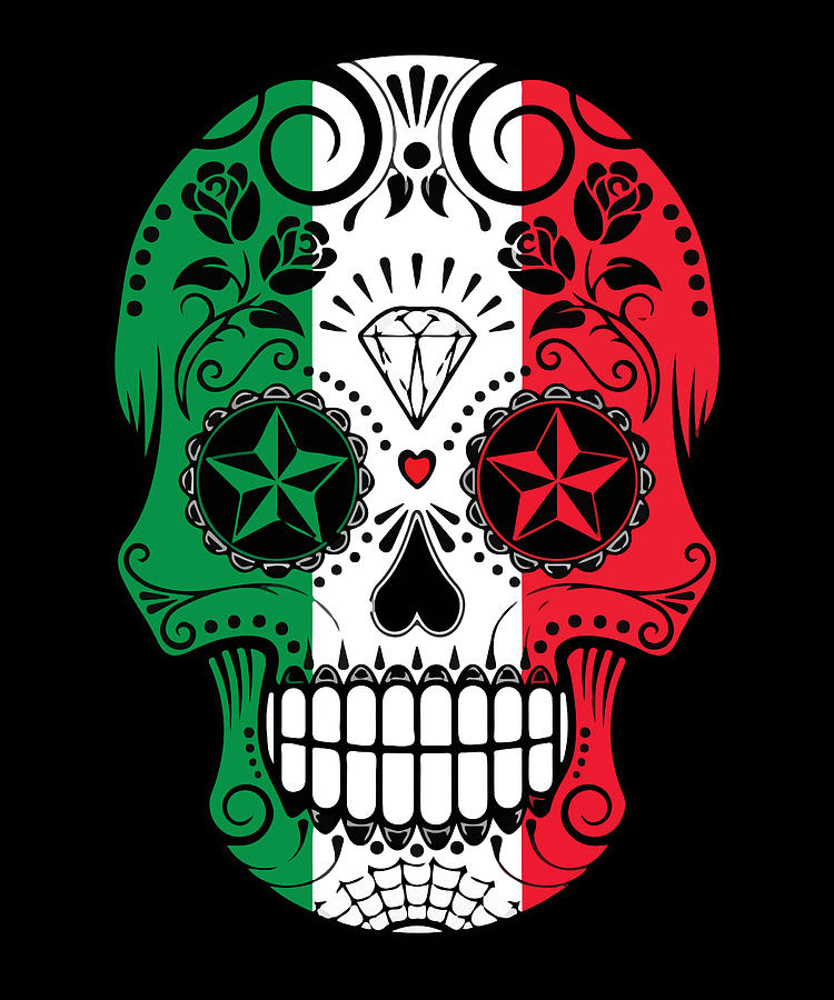 Mexican Sugar Skull, Cinco De Mayo Skull Digital Art by Abhishek Mandal