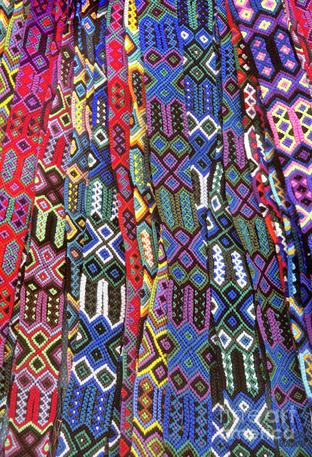 Mexico textiles photos - Colorful Belts Photograph by Sharon Hudson