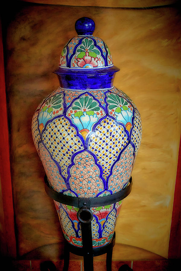 Mexican Vase Photo Photograph by Dana Bibeault - Fine Art America